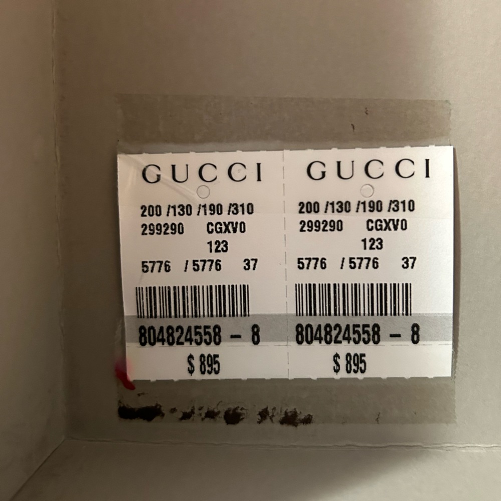 **SOLD** Gucci 5” Heeled Sandals w/ Gold Studs - EUC - Picture 9 of 10